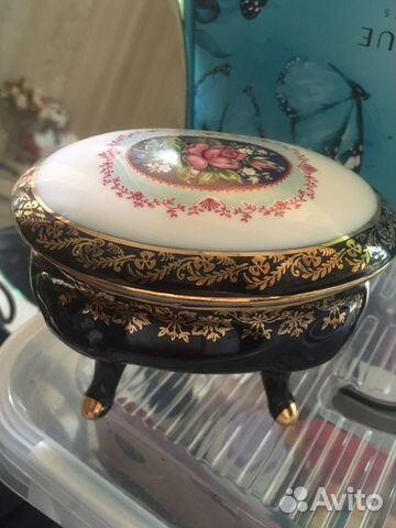 Шкатулка старинная гдр 12/9см