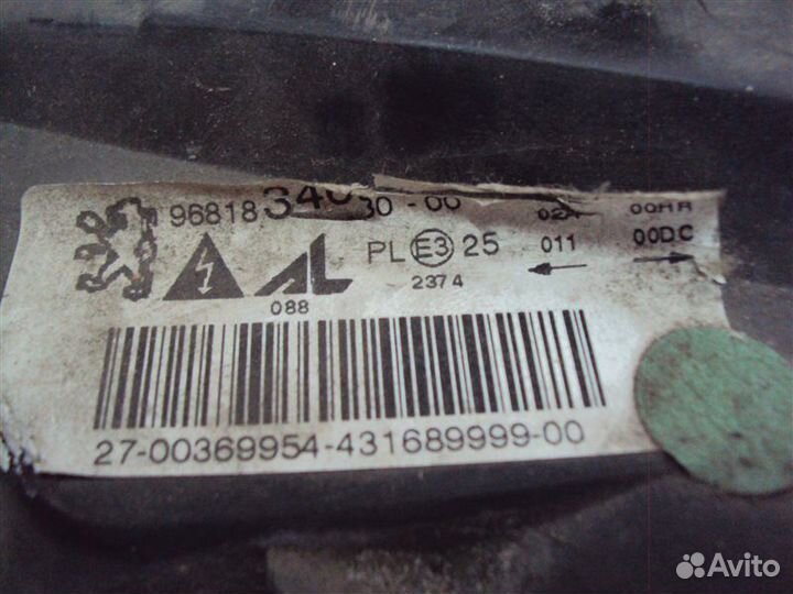 Фара передняя правая Peugeot 307 3H TU5JP4 2008