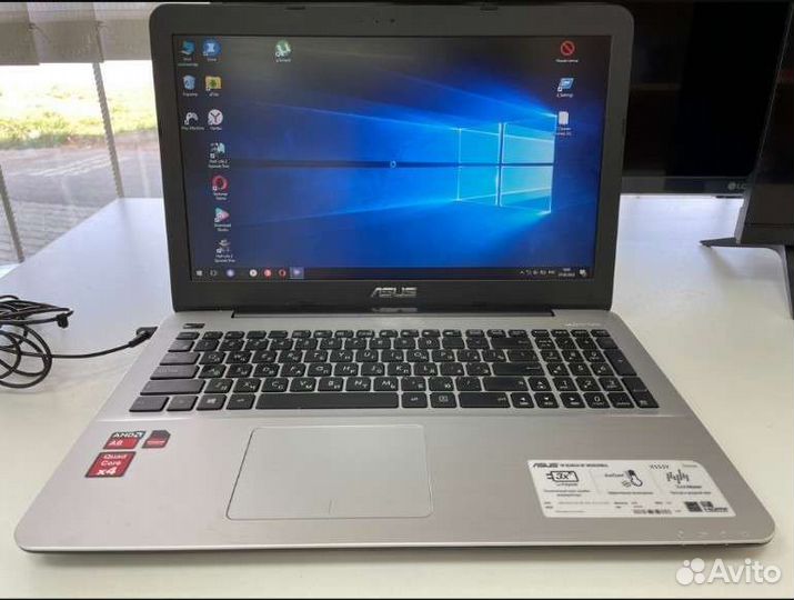 Ноутбук asus x555y A8-7410/8gb/видео r5 2gb/SDD