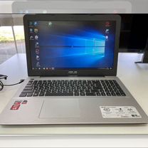 Ноутбук asus x555y A8-7410/8gb/вид r5 2gb/SDD+HDD