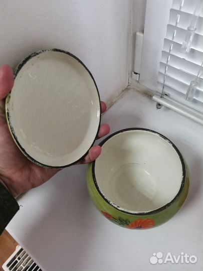 Чугунок эмалированный времён СССР 2 штуки