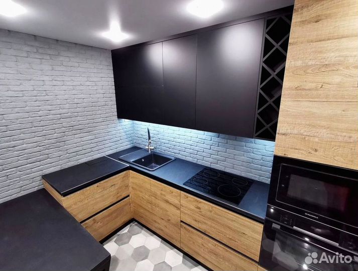 Кухонный гарнитур в современном стиле на заказ