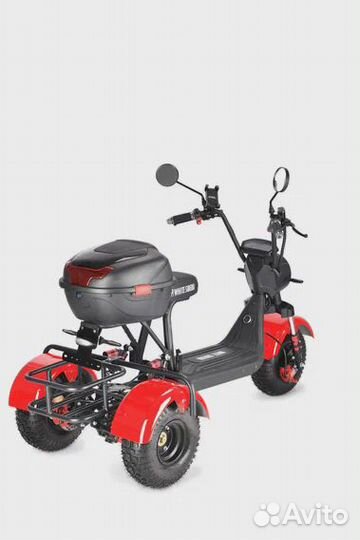 White Siberia Trike Mini 1500W Red 2023