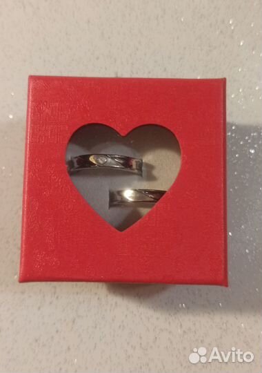 Новые серьги-пусеты, парные кольца