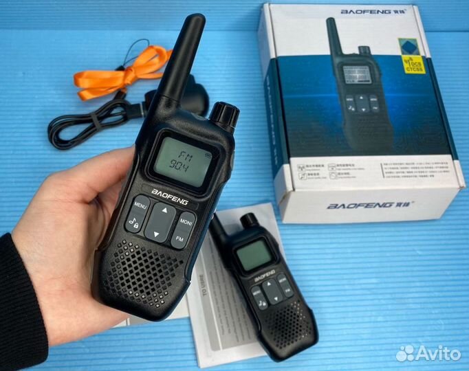 Рация Baofeng 4км Комплект из 2 штук для чоп