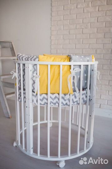 Детская кроватка круглая