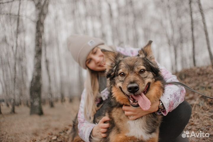 Жизнерадостная девчушка ждёт счастья