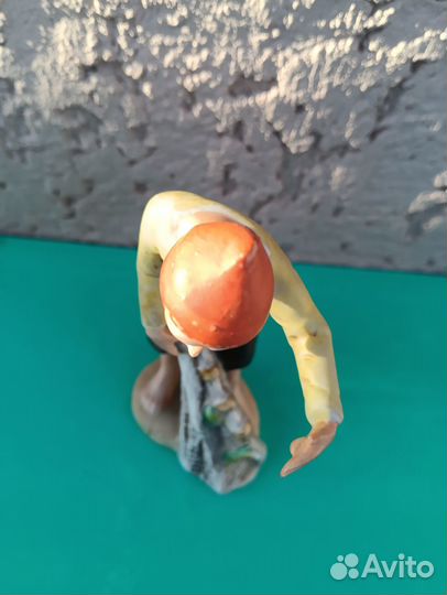 Немецкий фарфор Старик с неводом