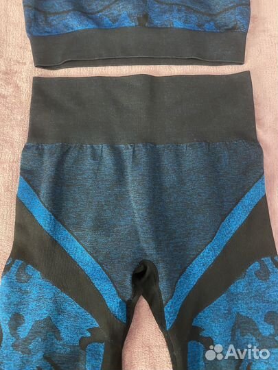Костюм для фитнеса рашгард + леггинсы