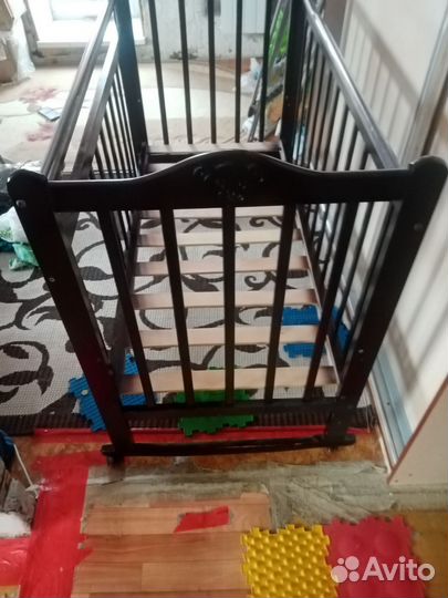 Детская кровать с матрасом бу