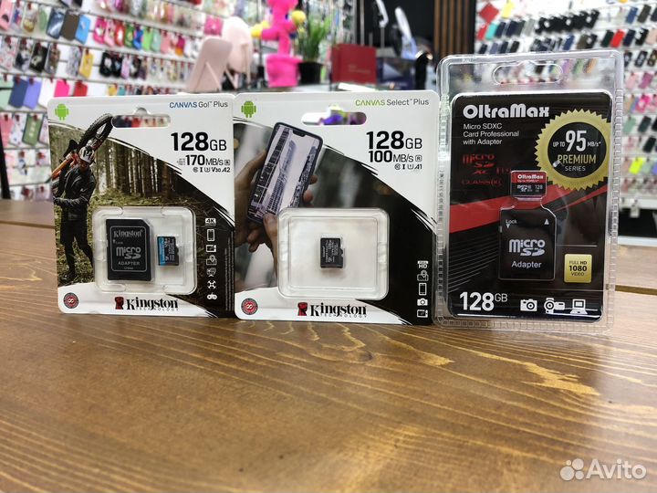 Карта памяти Micro Kingston 128Gb