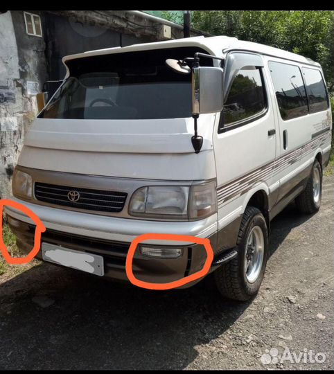 Поворотники прозрачные в бампер Хайс 100-106