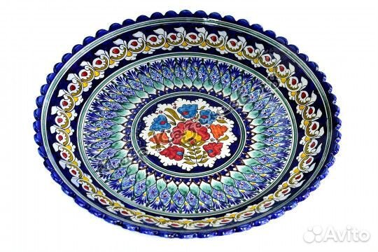 Ляган синяя кайма 41 см