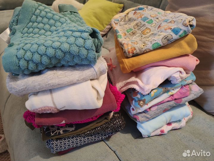 Вещи пакетом на девочку от 74 до 92 размера