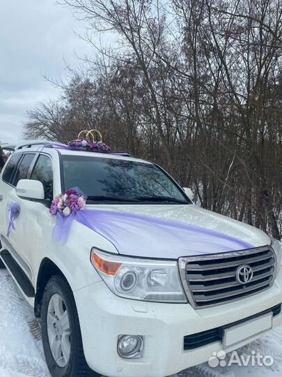 Свадебные украшения на машину (Лавандовые)