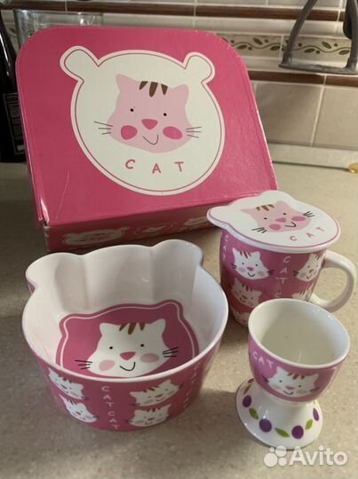 Набор детской посуды в п/боксе, фарфор