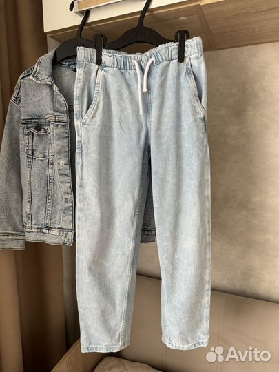 Джинсовая куртка h&m 128