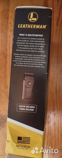 Мультитул leatherman rebar (кож.чехол)