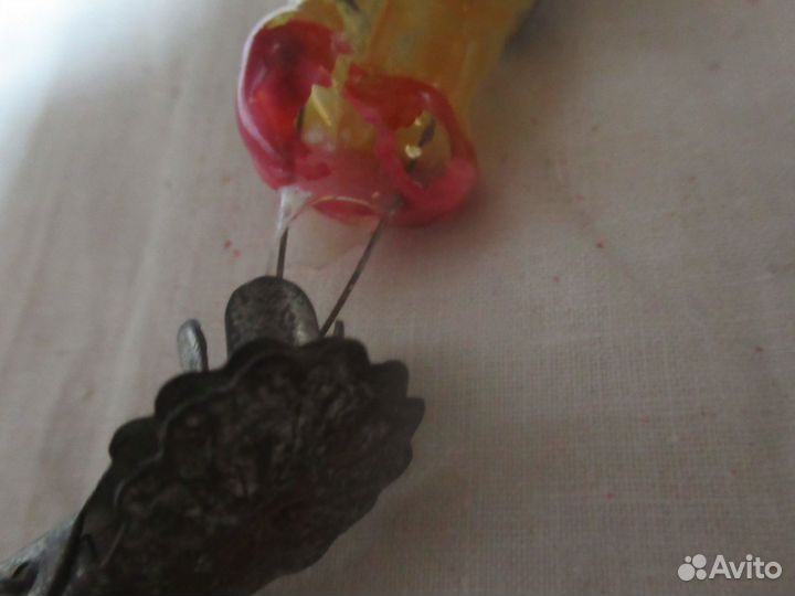 Елочная игрушка. Чиполлино. Стекло. СССР