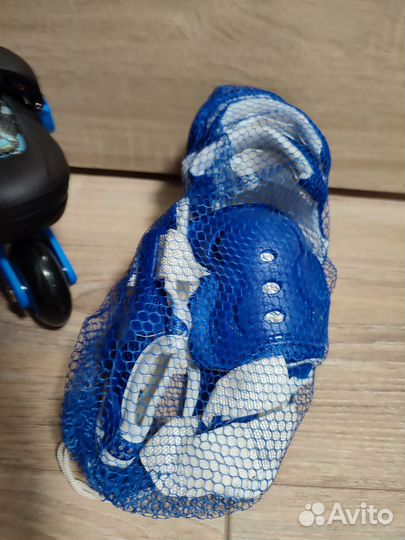 Роликовые коньки детские с защитой