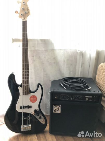 Бас-гитара Fender Squier Jazz Bass + Ampeg BA108