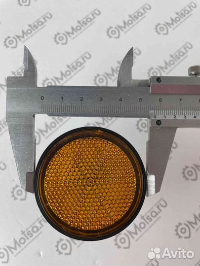 Светоотражатель (катафот) боковой, круглый Racer S