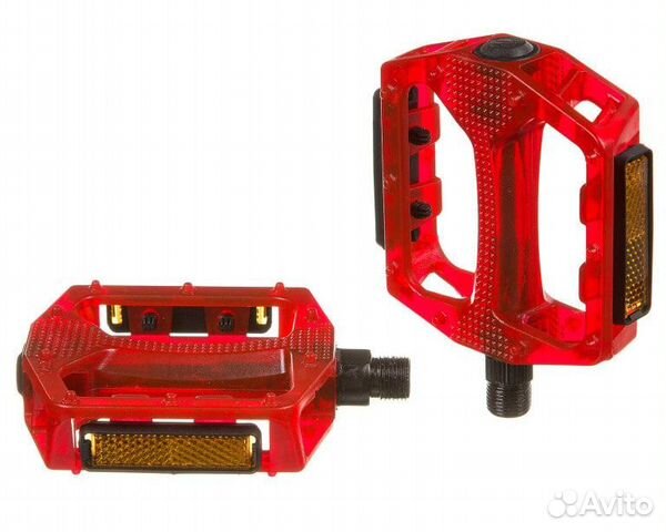 Педали алюминиевые, платформа 95*65мм, ось 9/16''
