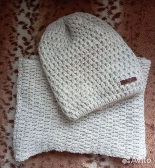 Зимний комплект (шапка и снуд) для девушки/женщины