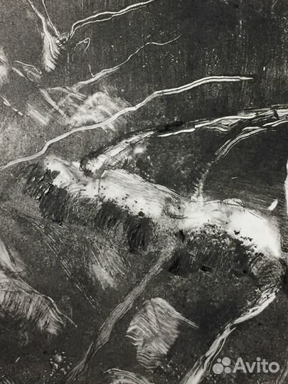 Эстамп (техника сухая игла )