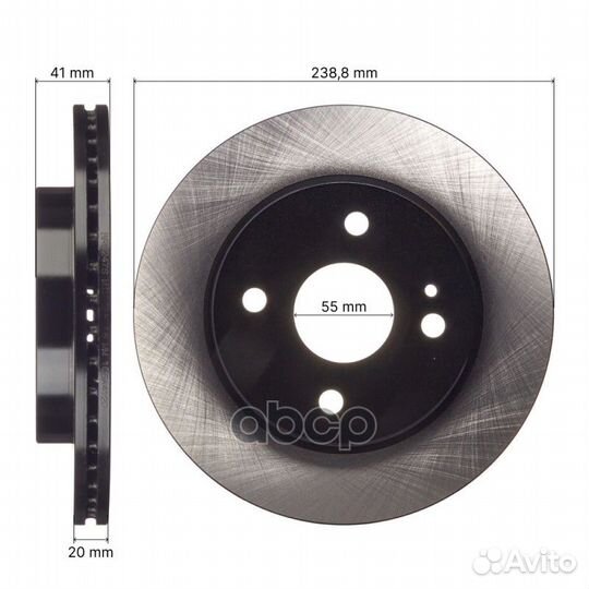 Диск тормозной mazda demio -14 br0247s avantech