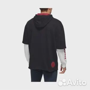 Мужской черно-белый комбинированный комплект из фу