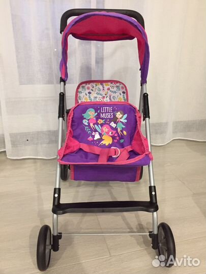 Коляска для куклы прогулочная для близнецов