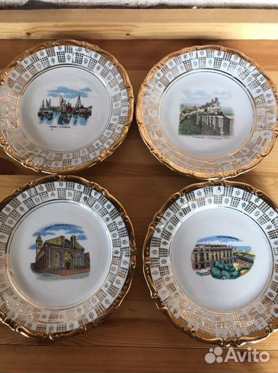 Немецкие Тарелки с видами Италии и Тарелки Мадонна