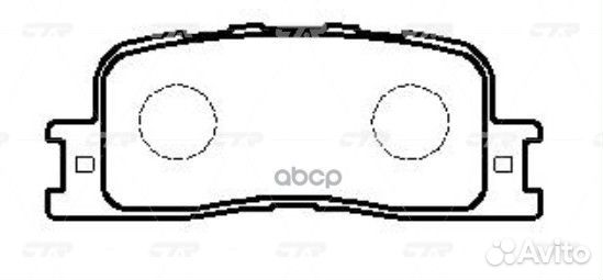 GK1057 колодки дисковые задние Lexus ES300 02