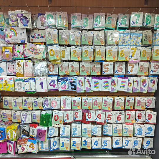 Фольгированные цифры. Шары фигуры, сердца, звезды