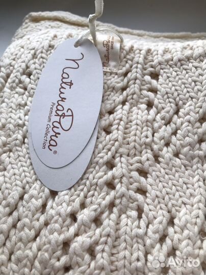 Плед из органического хлопка naturapura 100x150