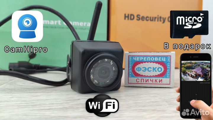 Камера видеонаблюдения wifi мини