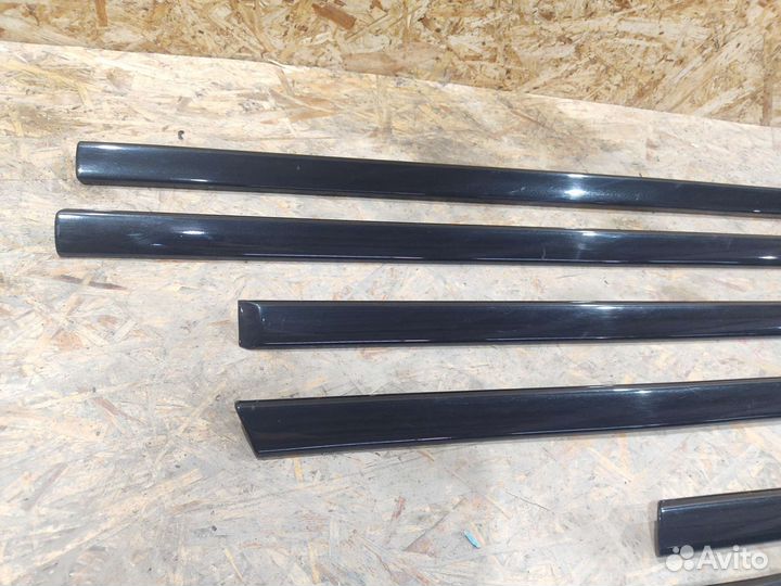 Молдинги дверные чёрные глянец BMW E39 седан