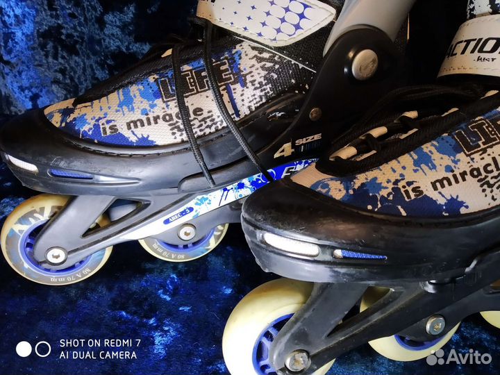Роликовые коньки раздвижные 34-38 р-р