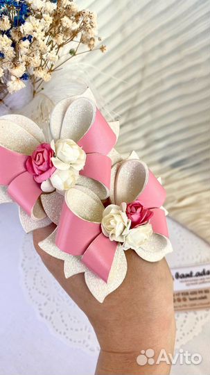 Бантики, резиночки, ободки, повязки ручной работы