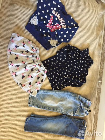 Вещи пакетом на девочку 1-2 года