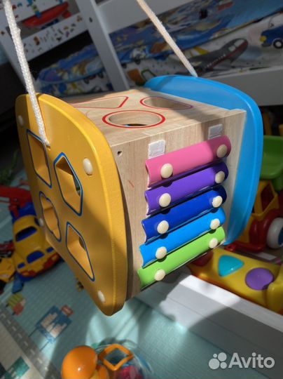 Развивающий деревянный кубик