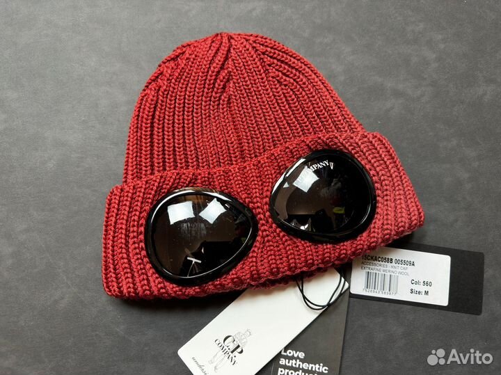 CP Company Оригинал Новая Шапка С Линзами