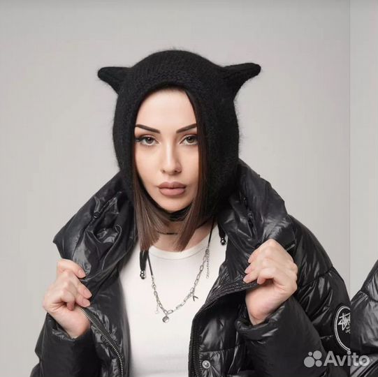 Шапка чепчик с ушками