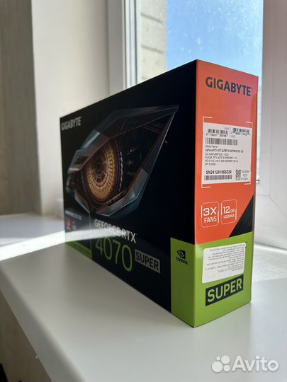Новая Видеокарта RTX 4070 super 12 Gb OC Gigabyte