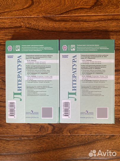 Учебник 10 класс литература