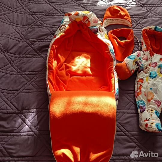 Зимний комбинезон для девочки 62-68