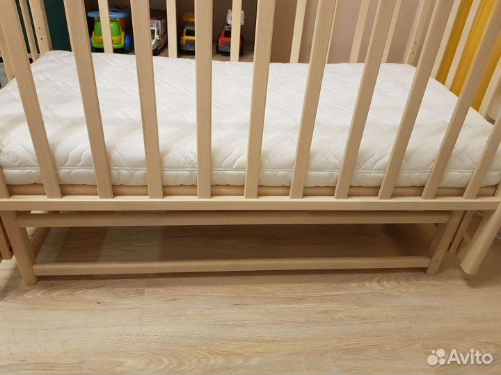 Кроватка Альма-Няня Венеция с матрасом (кокос)