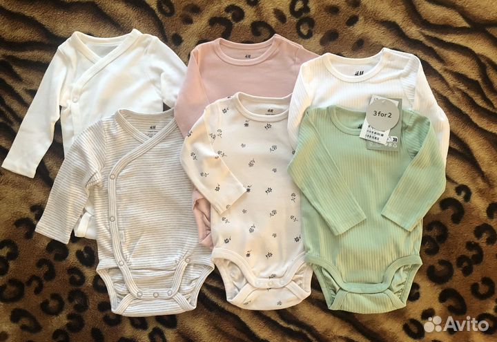 Комплекты боди по 2 шт. H&M p.62