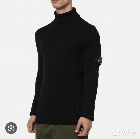 Водолазка Stone Island Black Turtle Neck Wool